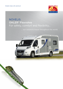 NOVELIS OHLER® Flexrohre For safety, comfort and flexibility