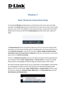 Windows 7 Basic Network Connection Setup - D-Link