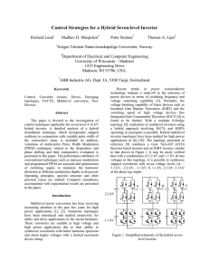 Control Strategies for a Hybrid Seven-level Inverter