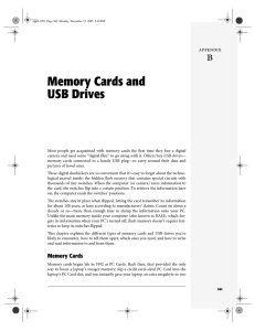 Appendix B: Memory Cards and USB Drives