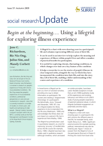 Begin at the beginning… Using a lifegrid for exploring illness