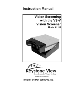 1155 VS-V Standard Vision Screener
