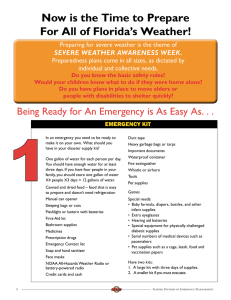 Emergency Kit - FloridaDisaster.org
