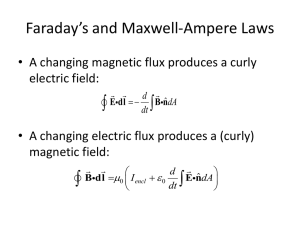 Faraday`s and Maxwell