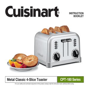 Metal Classic 4-Slice Toaster CPT-180 Series