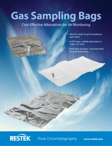 Gas Sampling Bags: Cost-Effective Alternatives for Air