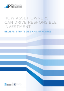 How asset owners can drive responsible investment: Beliefs