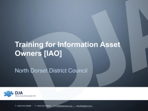 Information Asset Owner Guidance