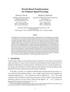 Wavelet-Based Transformations for Nonlinear