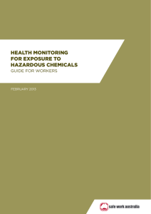 Health Monitoring for Exposure to Hazardous Chemicals