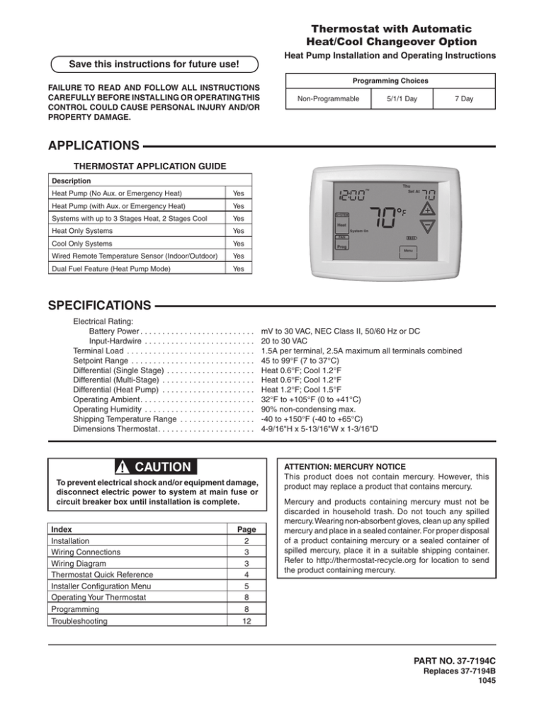 Save This Instructions For Future Use!