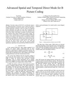 Advanced Spatial and Temporal Direct Mode for B Picture Coding
