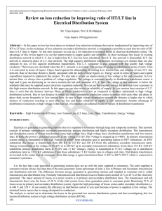 Review on loss reduction by improving ratio of HT/LT line in