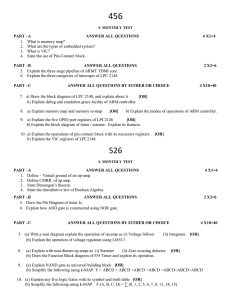 PART –A ANSWER ALL QUESTIONS 4 X1=4 1. What is memory