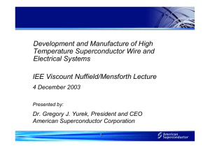 IEE Viscount Nuffield/Mensforth Lecture Development and