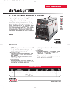 Air Vantage 500 - Weld