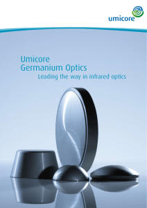 Umicore Germanium Optics - Umicore Electro
