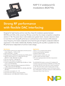 Strong RF performance with flexible DAC interfacing