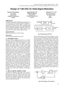 Design of 1-Bit DAC for Delta-Sigma Modulator