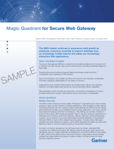 Magic Quadrant for Secure Web Gateway