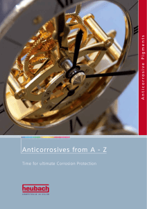 Anticorrosives from A - Z