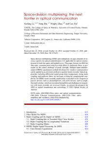 Space-division multiplexing: the next frontier in