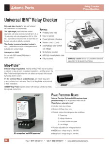 Universal IBM™ Relay Checker