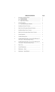 TABLE OF CONTENTS PAGE 1. Description of Package Styles