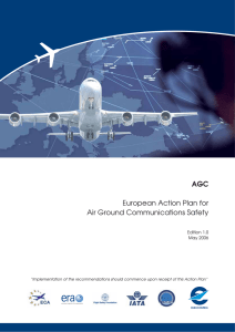 AGC European Action Plan for Air Ground