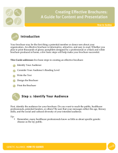 Creating Effective Brochures: A Guide for Content