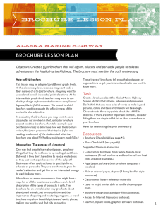 Click to a Brochure Lesson Plan