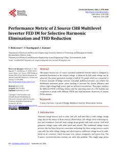 Performance Metric of Z Source CHB Multilevel Inverter FED IM for