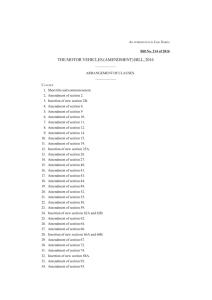 The Motor Vehicles (Amendment) Bill, 2016