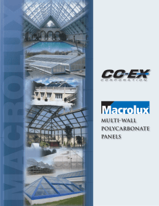 MULTI-wALL POLYCARBONATE PANELS - CO-EX