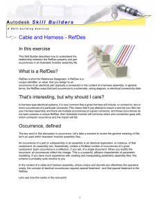 Cable and Harness - RefDes