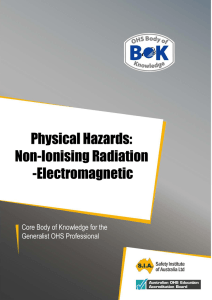 Physical Hazards: Non-Ionising Radiation