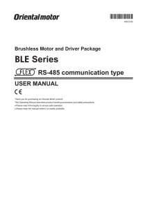 User Manual for BLE Series with FLEX