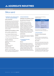 Silica sand - Aggregate Industries