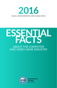 Essential Facts About the Computer and Video Game Industry