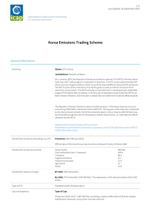Korea Emissions Trading Scheme - International Carbon Action