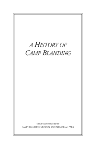 a history of camp blanding - University of South Florida
