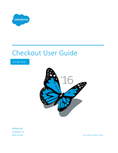 Checkout User Guide