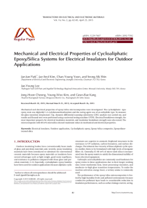 Mechanical and Electrical Properties of Cycloaliphatic Epoxy/Silica