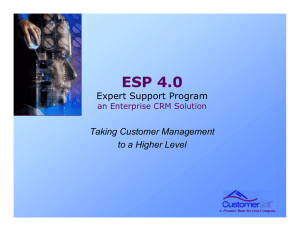 ESP 4.0 - CustomerSoft