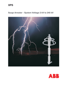 Surge Arrester - System Voltage 2 kV to 245 kV