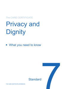 Care Certificate workbook