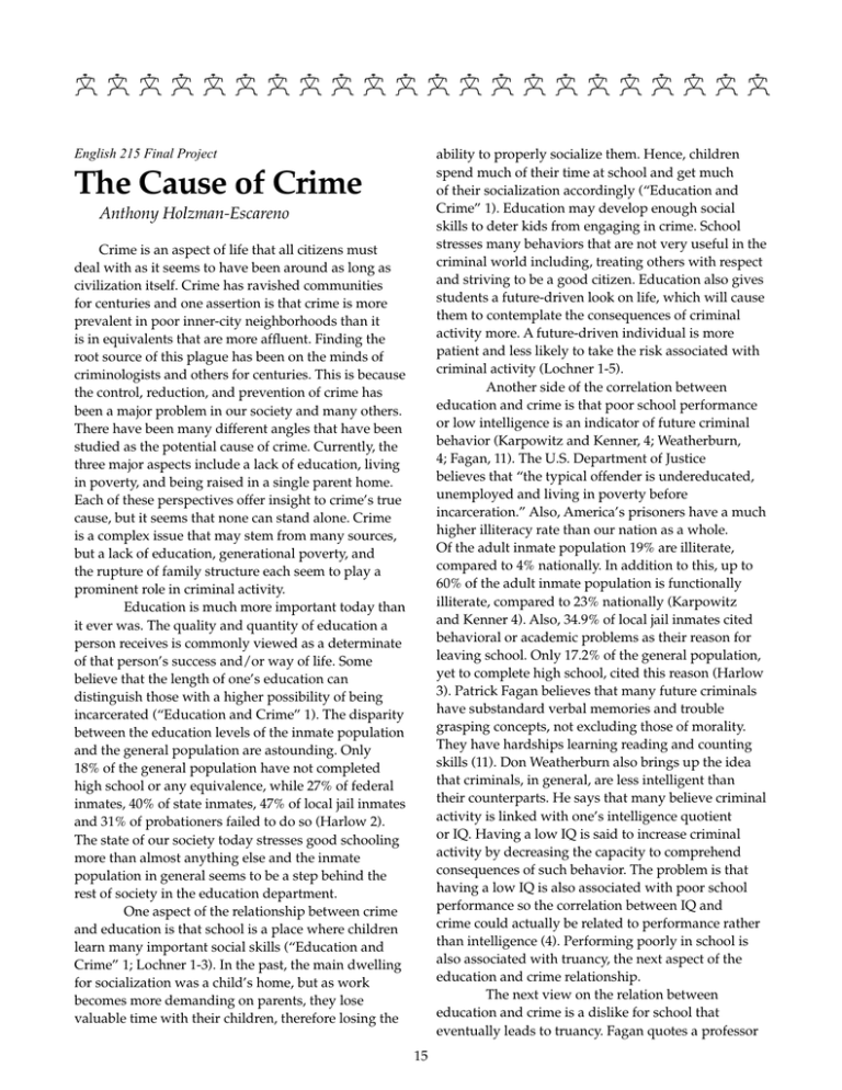 case study about crime