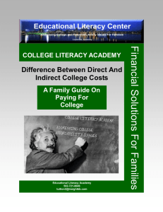 Difference Between Direct And Indirect College Costs