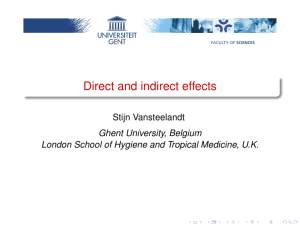 Direct and indirect effects