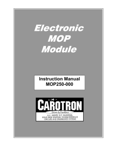 Electronic MOP Module